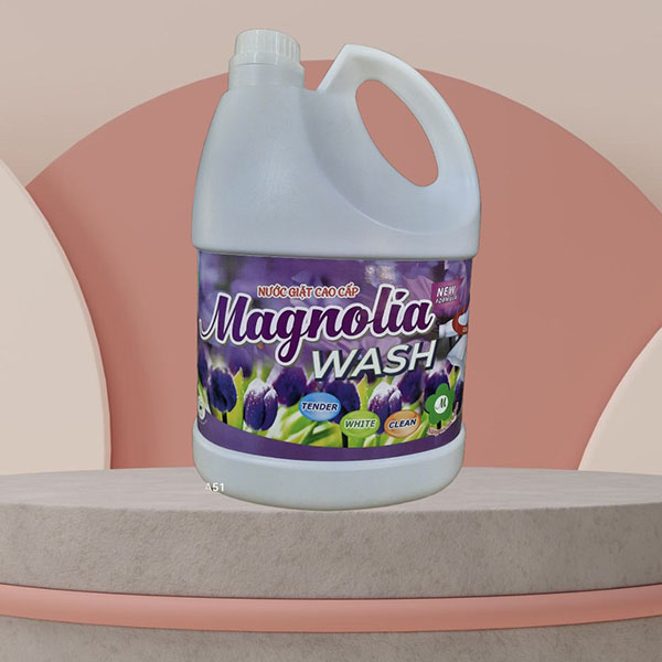 Nước giặt Magnolia xanh - tím can 10L - 20L