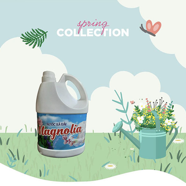 Nước xả vải Magnolia can 4L