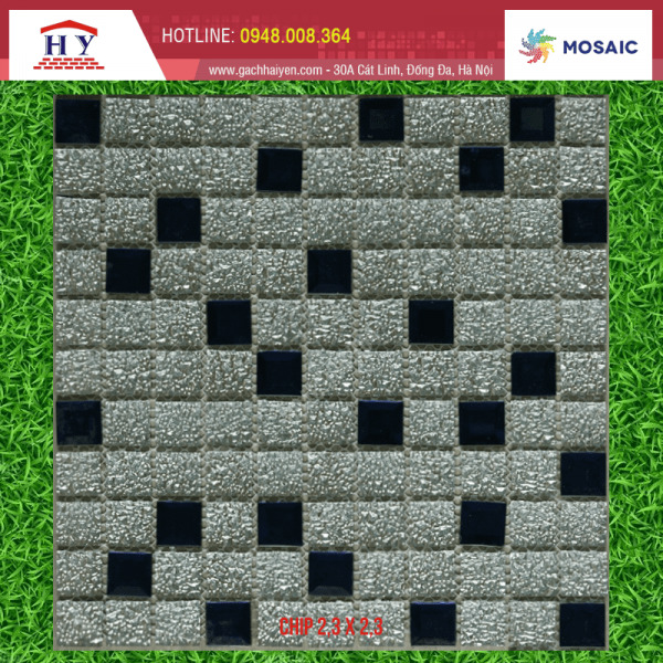 Gạch Mosaic kính 23x23mm mã 5VBV25