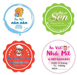 In logo dán chất liệu nhựa trong