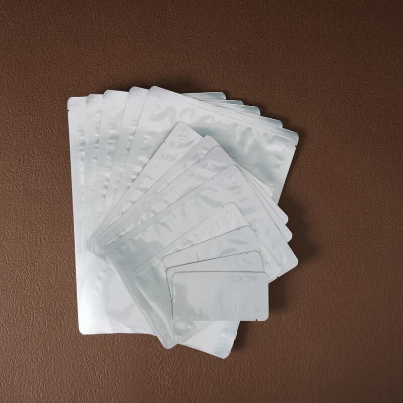 Túi Zipper bạc