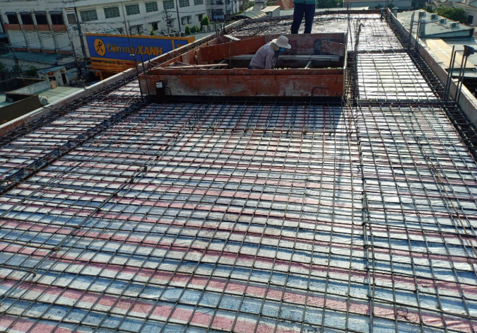 Thi công sắt tầng 3
