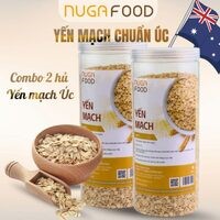 Combo 1kg (2 hủ) yến mạch cán dẹt ăn liền