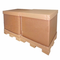 Pallet giấy có gắn thùng