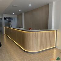 Quầy pha chế bo cong cao cấp QB091