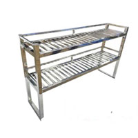Kệ inox 2 tầng gá trên bàn