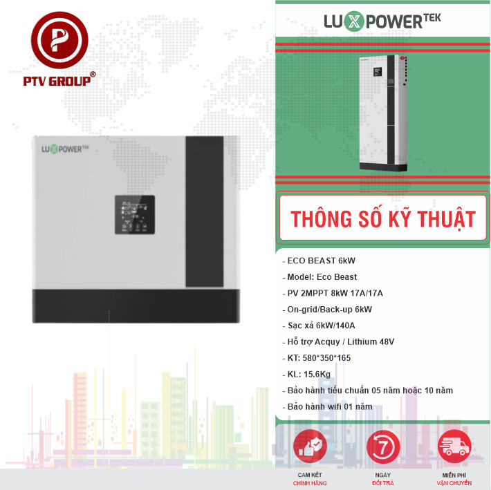 Biến Tần Luxpower ECO BEAST 6kW