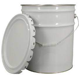 Xô thiếc 20 lít nắp mở hoa mai