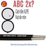 ABC 2x16 0.6/1kV - Dây nhôm vặn xoắn 2 ruột dây pha 7 sợi Cadisun