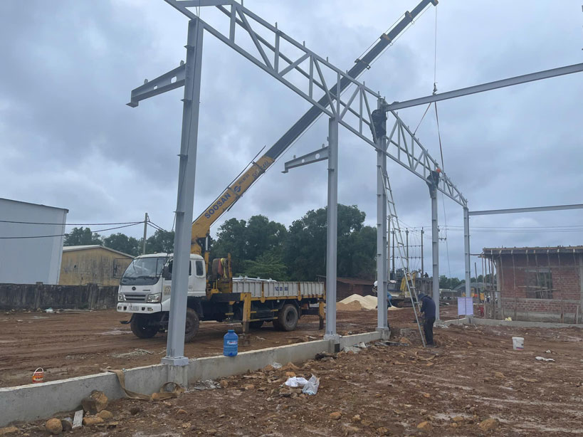 Thi công nhà thép tiền chế