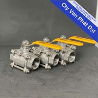 Van bi 1PC ren inox304 tay gạt