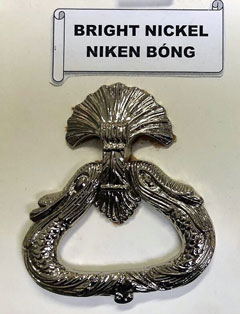Gia công xi mạ xi mạ niken tay nắm thau hoa văn