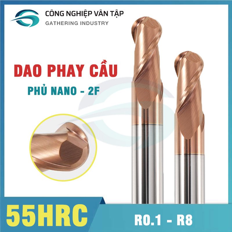 Dao phay cầu hợp kim 55HRC