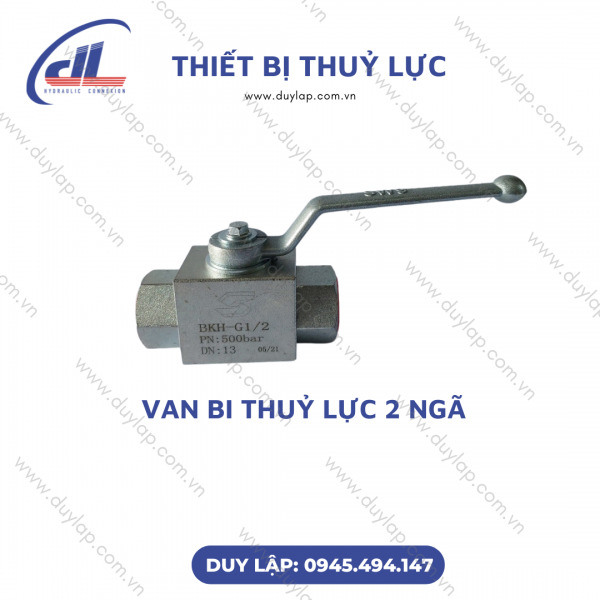 Van bi thủy lực 2 ngã