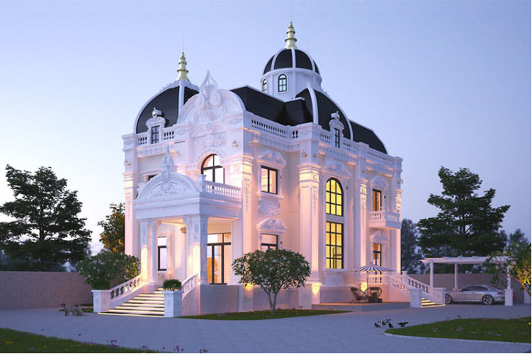 Thiết kế biệt thự kiểu Pháp