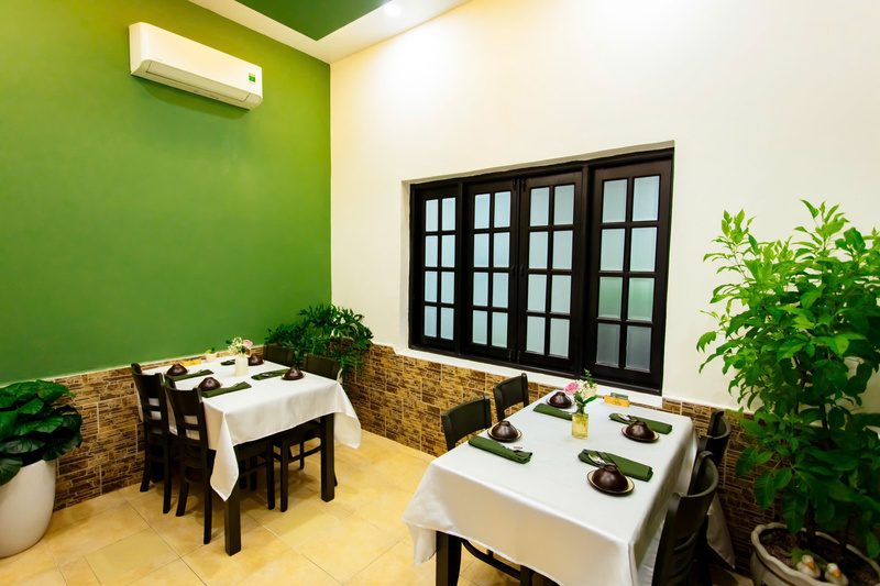 Không gian nhà hàng chay Kim Sa