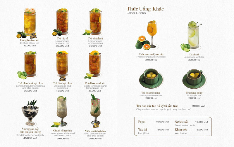 Thực đơn đồ uống