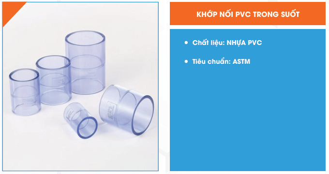 Khớp nối PVC trong suốt