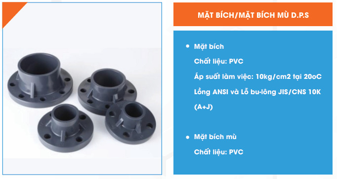 Mặt bích mù D.P.S