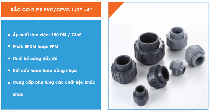 Rắc co D.P.S - PVC/CPVC