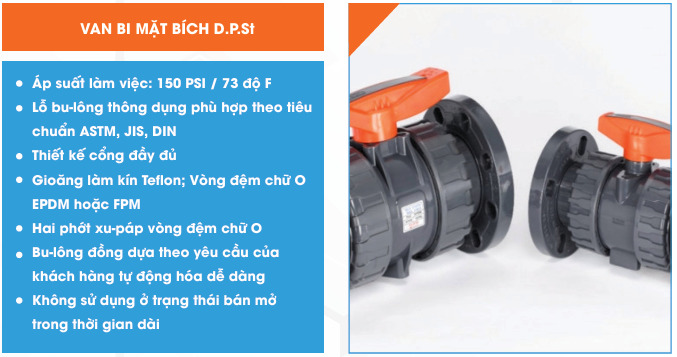 Van bi mặt bích D.P.S