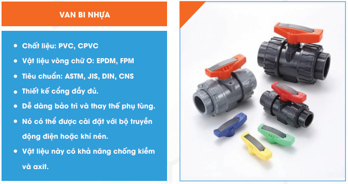 Van bi nhựa