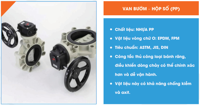 Van bướm hộp số (PP)