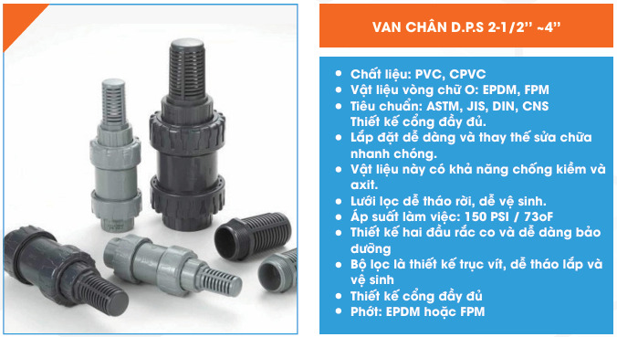 Van chân D.P.S