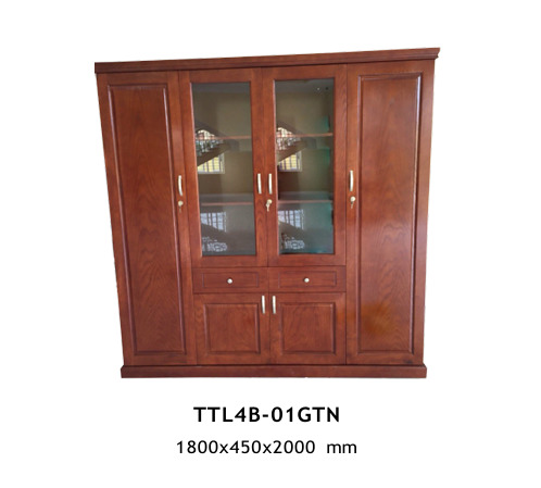 Tủ tài liệu gỗ tự nhiên TTL4B-01GTN