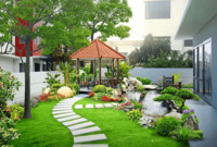 Thi công sân vườn