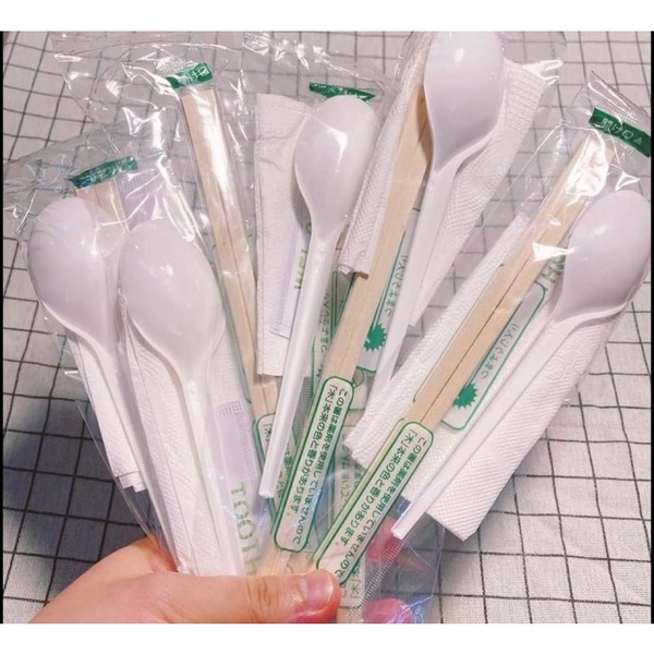 Set đũa thìa dùng 1 lần