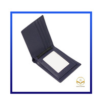 Ví nam phối cánh lật da bò vân epsom