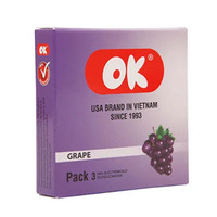 Bao cao su OK hương nho (hộp 3 chiếc)