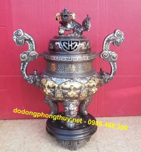 Bộ đồ thờ bằng đồng ngũ sắc