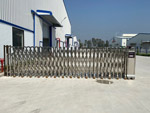Cổng xếp inox tự động