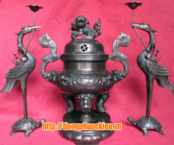Đúc bộ đỉnh đồng tam sự đỉnh hạc