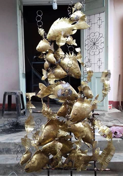 Đúc cá đồng trang trí