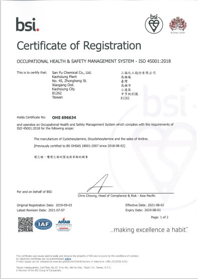 Chứng nhận ISO 45001:2018
