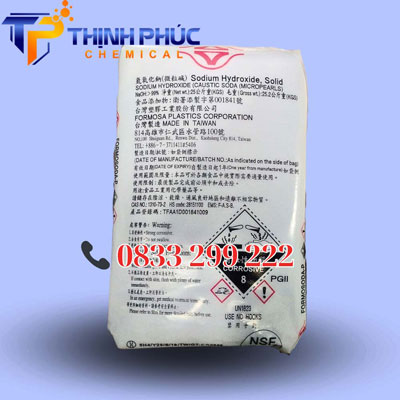 Xút hạt Đài Loan Formosa – NaOH 99% – Caustic Soda Micropearls 99