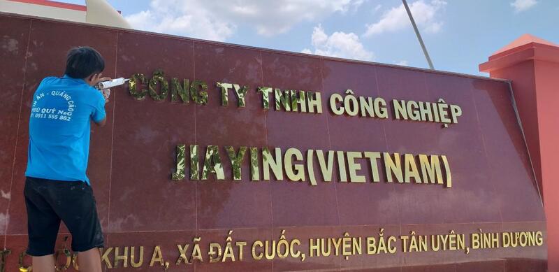 Thi công bảng hiệu bảng tên inox