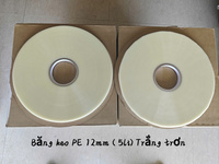 Băng keo PE 5 li trắng trơn