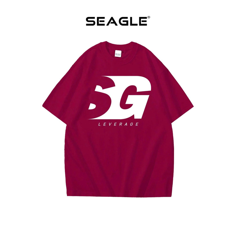 Áo thun Seagle Form rộng nam nữ in logo SG - TS013