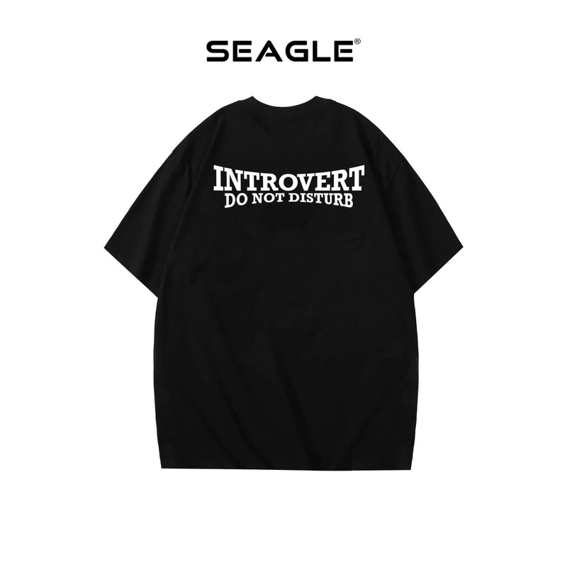 Áo thun nam nữ Introvert Form rộng Seagle - TS001
