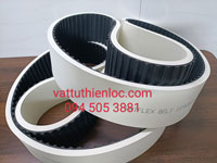 Dây đai dẹt đắp cao su trắng nhập khẩu