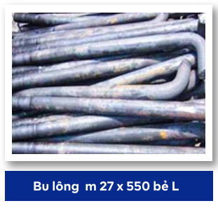 Bu lông M27x550 bẻ L