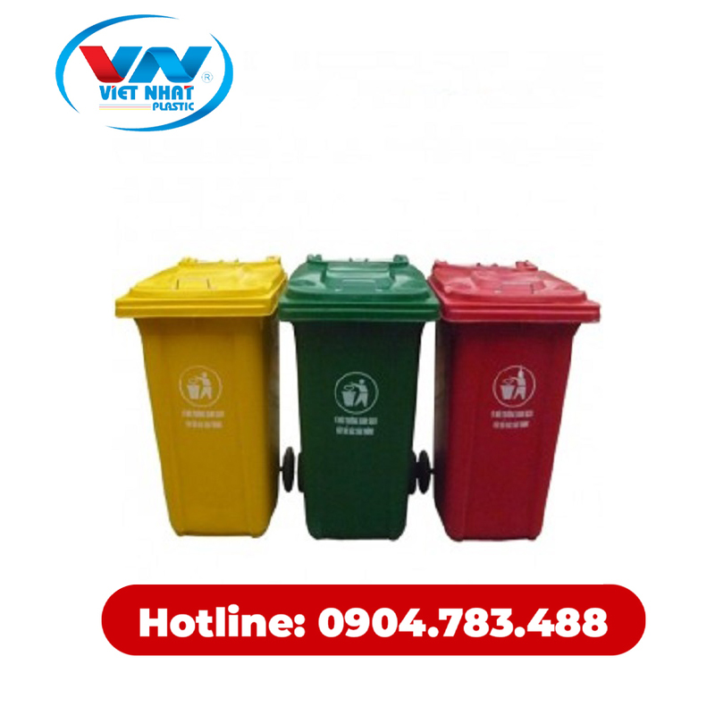 Thùng rác nhựa HDPE 120L