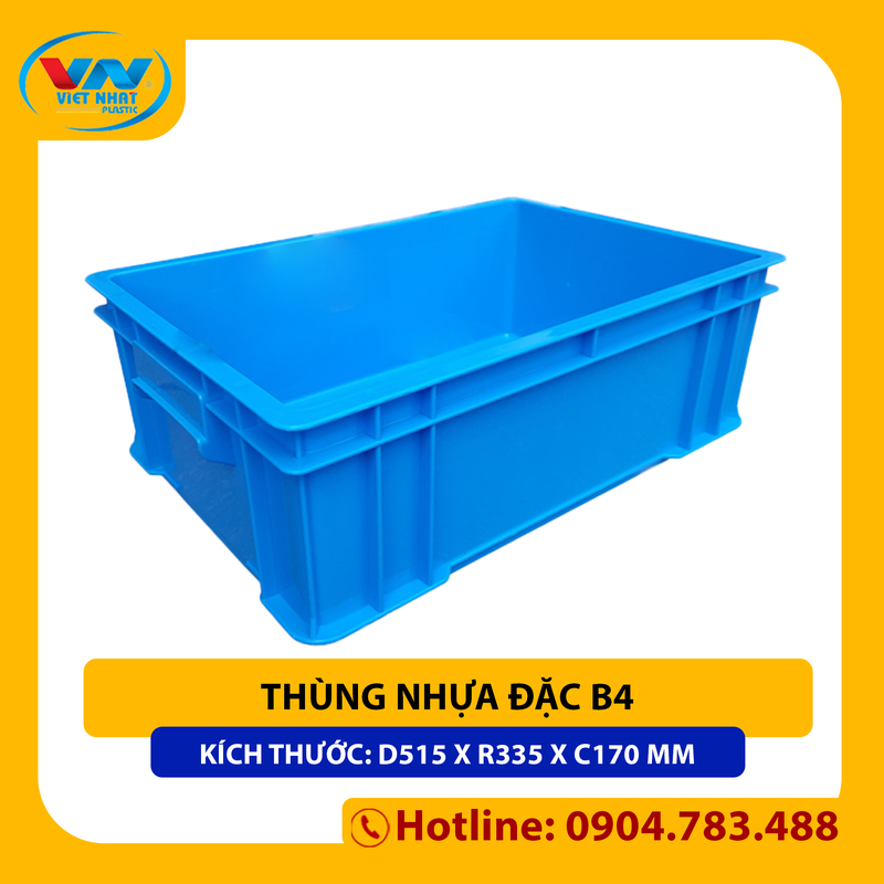 Thùng nhựa đặc B4