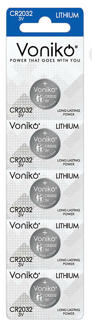 Pin Lithium Voniko CR2032 - Pin đồng xu 3V