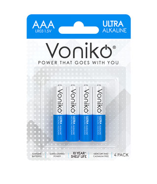 Pin kiềm Voniko AAA LR6 1.5V 1300mAh