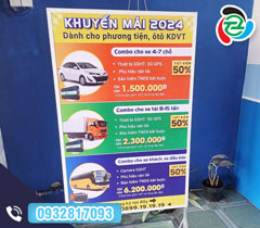Bảng hiệu quảng cáo cho thuê xe ô tô xe tải xe khách